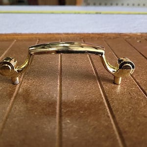 BELWITH Polished Brass 3&quot; Center to Center Door Handle Cabinet Pull P537-PB