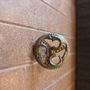 Anglo American brass 1.25 inch solid brass cabinet knobs