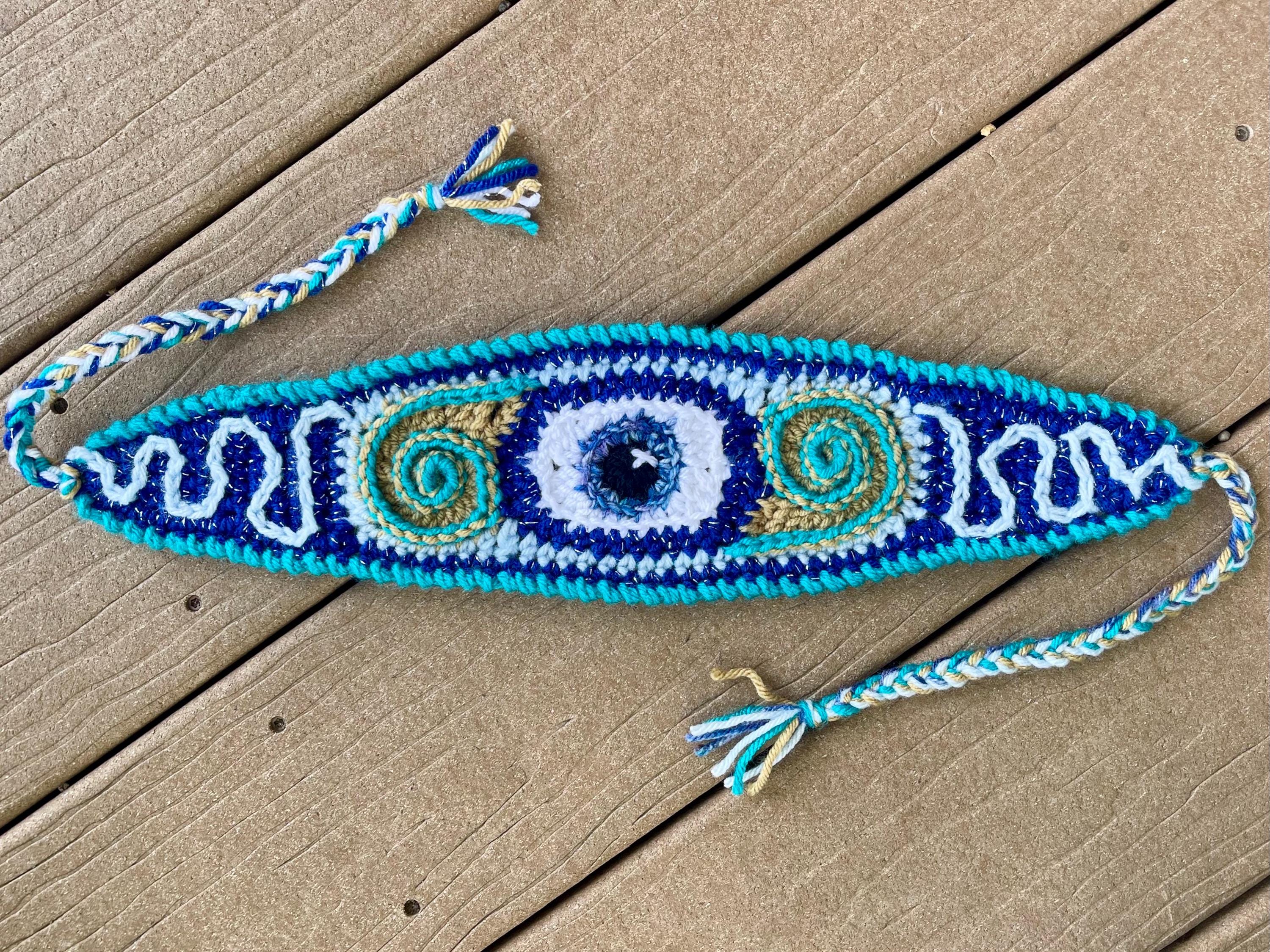 Third eye headband - blue eye Third Eye Chain Headpiece · How To Make A Tiara / Crown  main image 3