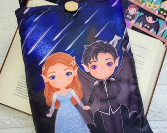 Fundas para libros ACOTAR - cubierta de libros acolchada Feyre y Rhysand - tres diseños