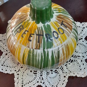 Tarro de remolacha de cerámica galesa Elan Craft