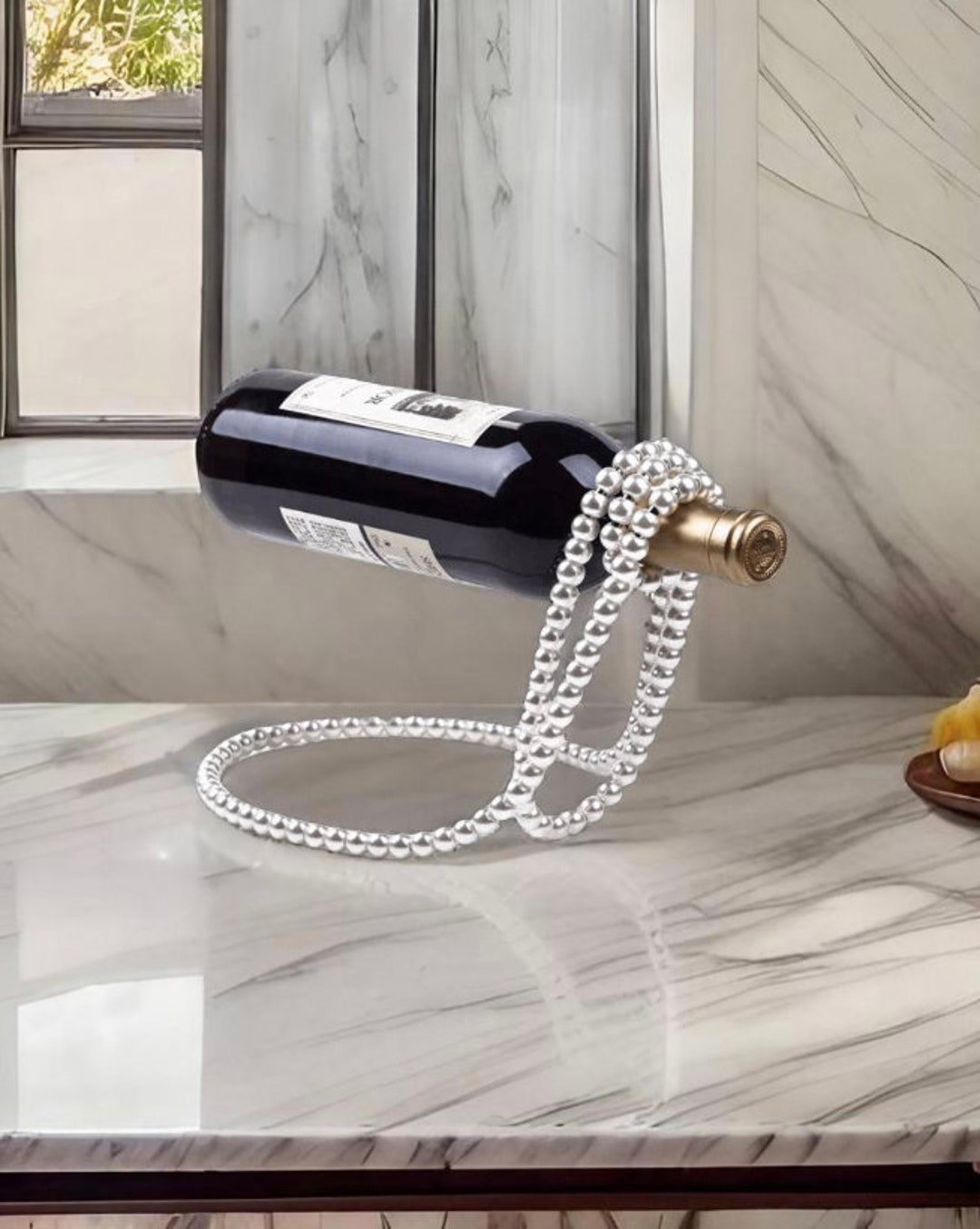 Floating Pearl Wine Holder Unique Handmade Wine Rack Custom Etsy