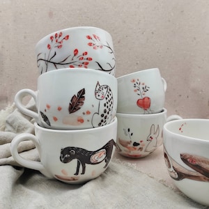 Extra Large Tea Mug / Large Coffee Mug/ Soup Mug/ Cereal Bowl