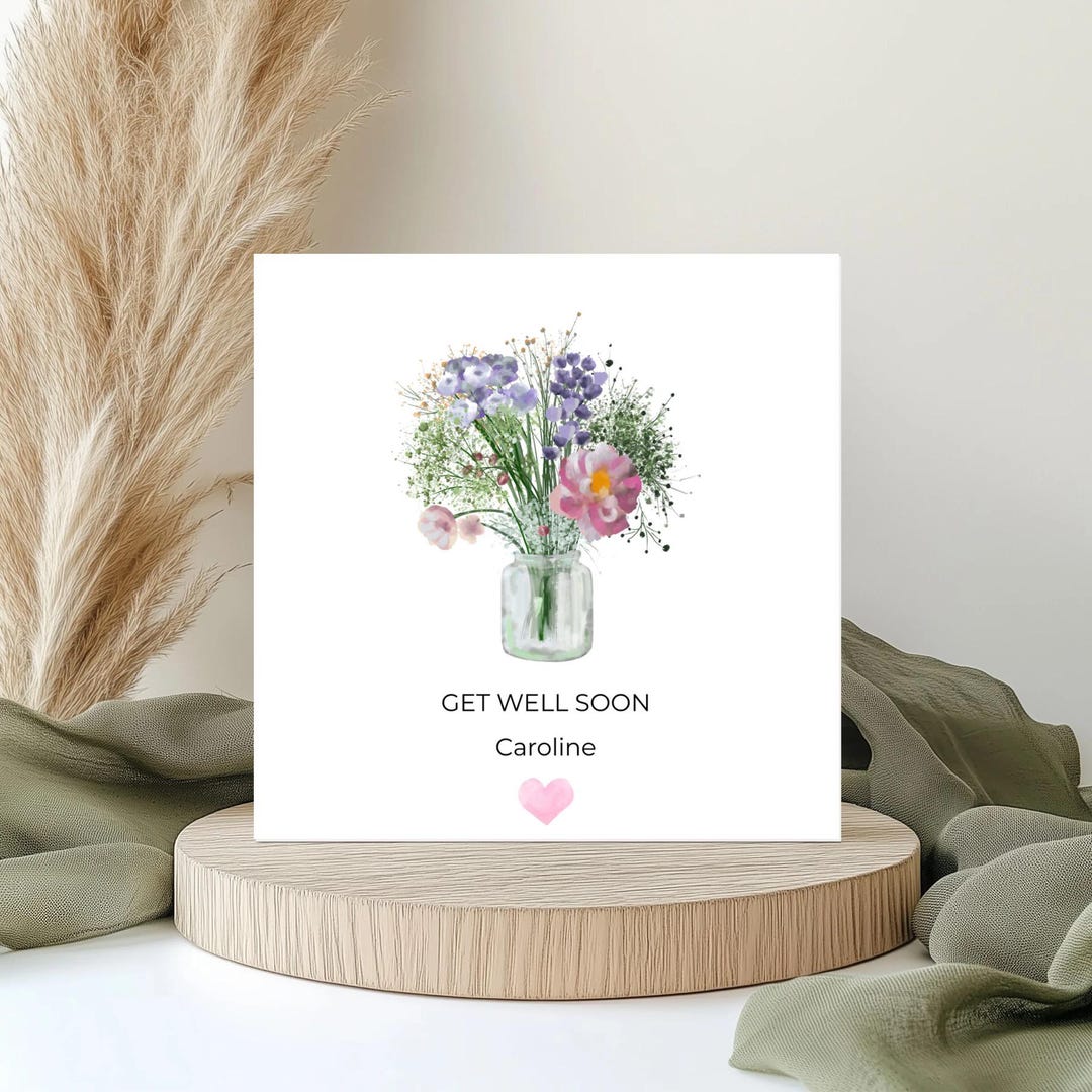 Get Well Soon Card - Etsy