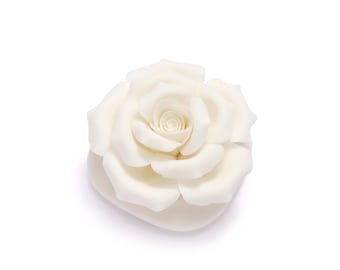 Handmade Porcelain Diffuser Flower – Blanc de Chine Essential Oil Diffuser, Unglazed Ceramic for Natural Aroma, Artisan Gift