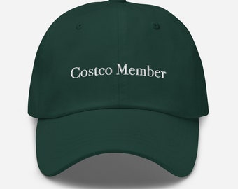 Costco Member Dad Hat | Embroidered Hat, Cotton Hat, Funny Hats