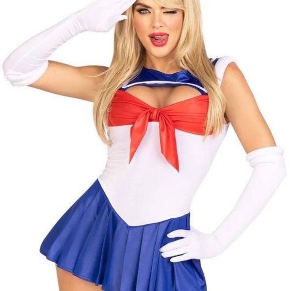 Sexy Sailor Moon costume Sexy Sailor costume anime Cosplay costume woman sexy halloween costume Role play lingerie fetish lingerie red bow