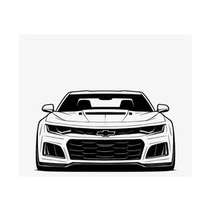 シボレー・カマロ ZL1 ポスター：ヴィンテージマッスルカーのウォールアート