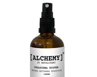 Colloidal Silver Artisanal Natural Spray 10ppm 100mL Made in the UK