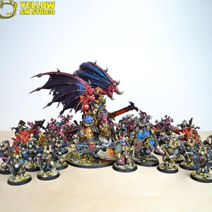 World Eaters Army, Armies of Chaos, Warhammer 40000, Full Army
