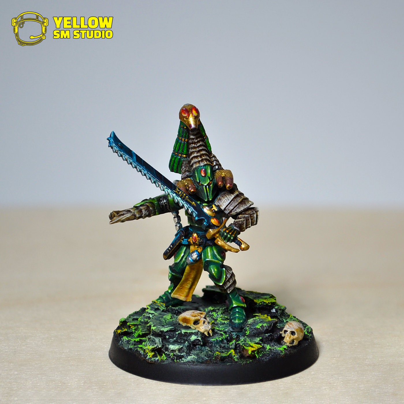 おかめWARHAMMER Bespoke Phoenix Karandras Aeldari Figure - Warhammer 40000 Pro