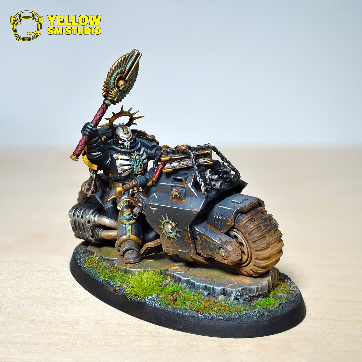 Chaplain on Bike, Space Marines, Warhammer 40000, Pro Painted - Etsy Chaplain on Bike, Space Marines, Warhammer 40000, Pro Painted - Etsy