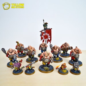 Pro Painted Leadbelchers Unit: Ogor Mawtribes Miniature