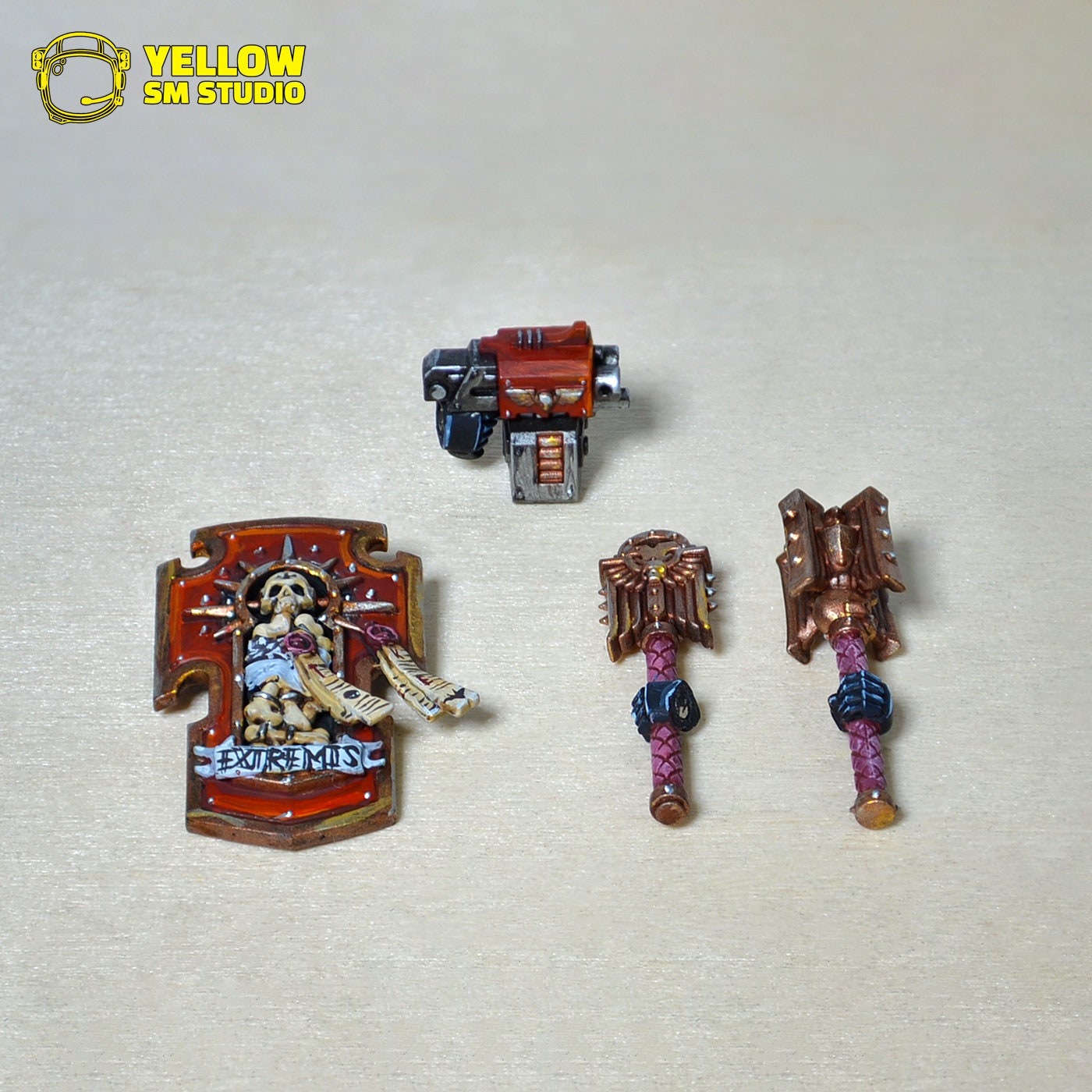 Terminator Chaplain, Space Marines, Warhammer 40000, Pro Painted