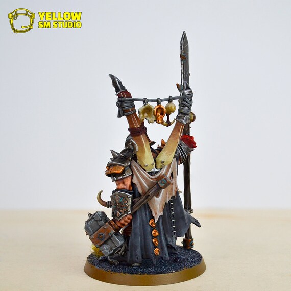 Ogor Mawtribes Tyrant Painted Miniature Model, Warhammer 40k & Age