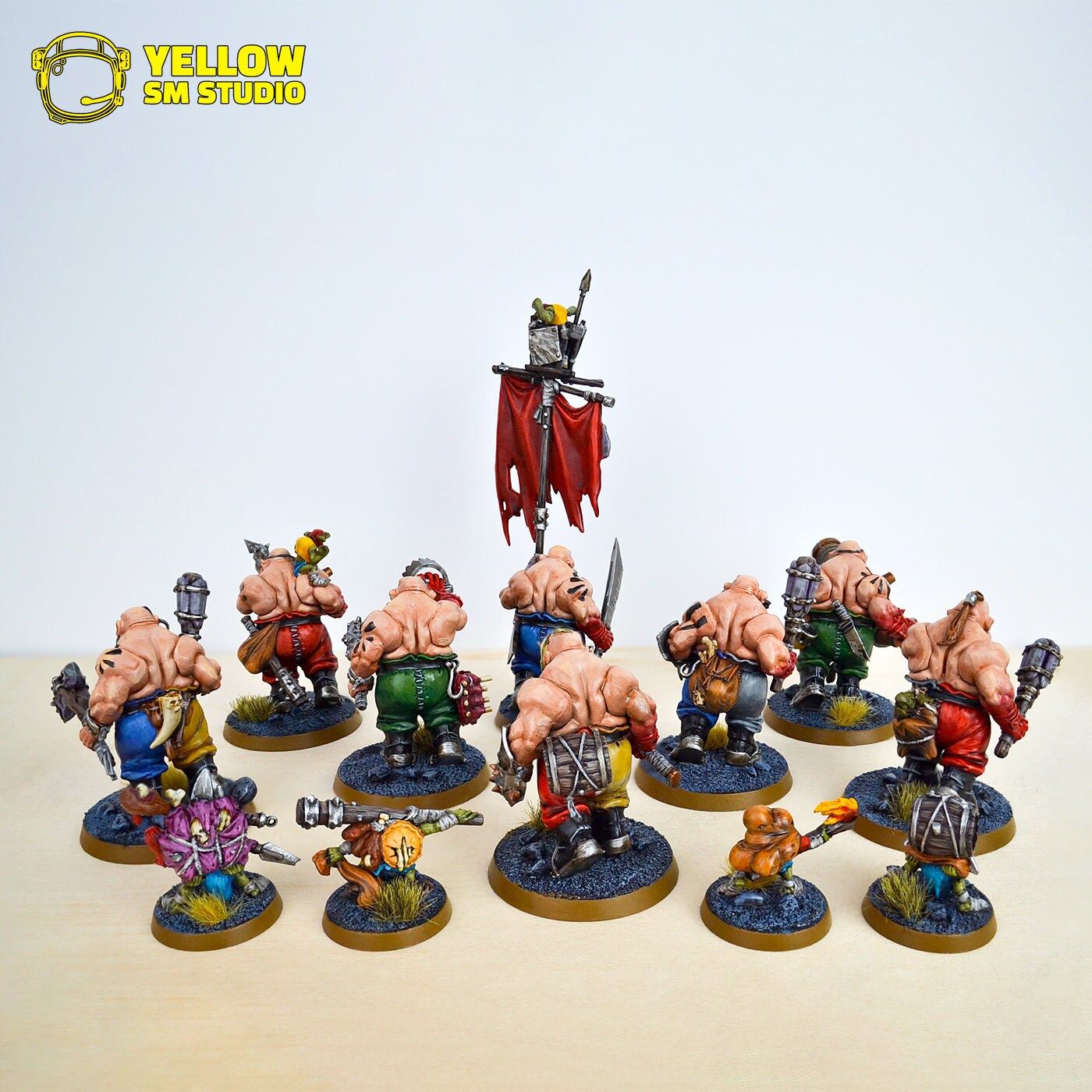 Pro Painted Leadbelchers Unit: Ogor Mawtribes Miniature - Etsy