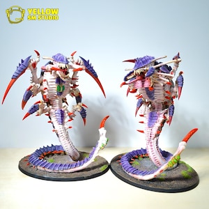 Mawloc and Trygon, Tyranids, Warhammer 40000, pro painted, 40k tyranids, warhammer 40k miniature, gamer gifts, Warhammer gift