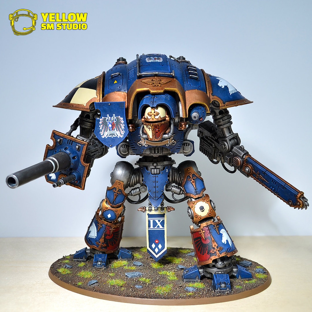 knight-paladin-imperial-knights-warhammer-40000-pro-painted-etsy