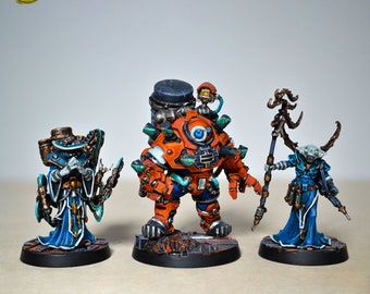 Vertus Praetors Set of 3 Miniature Figurine, Adeptus