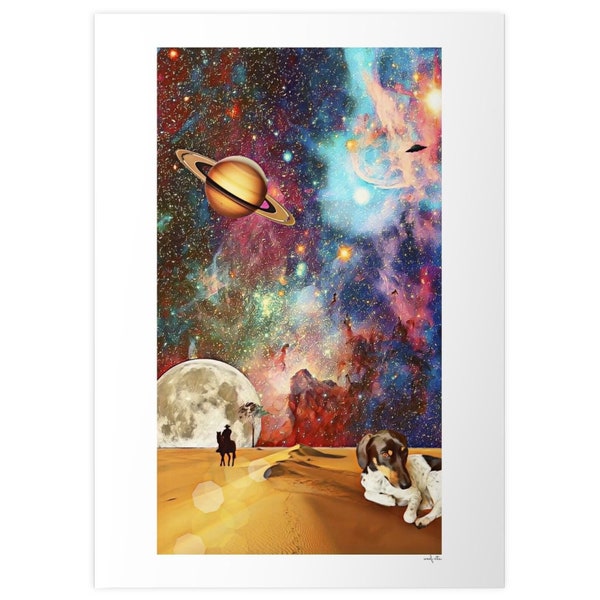Dark Matter|Digital Download|Digital Poster|Digital Print|Wall Art|Wall Deco|Galaxy Poster|Universe Poster|Space Astroart|Collage|Dogart|Ufo