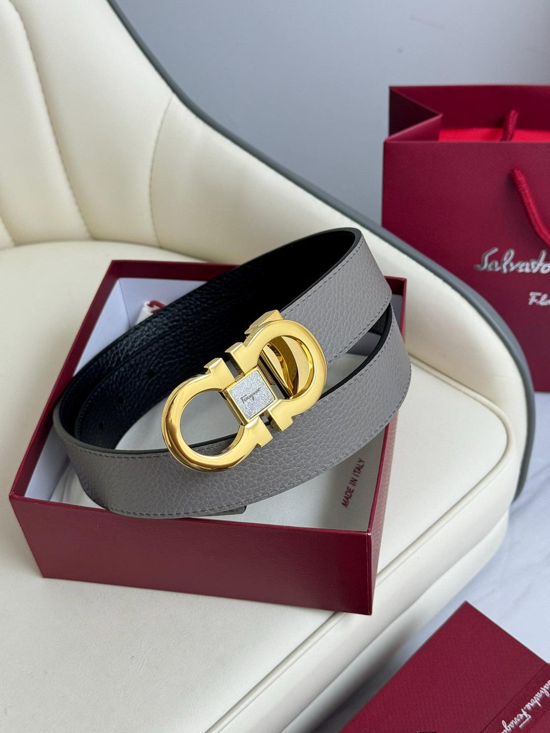 Reversible Leather Belt Captivo