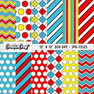 12 Animated Cat Digital Papers 300 DPI Maximum Quality, animated cat scrapbooking, animated cat printables papers designs, instant download