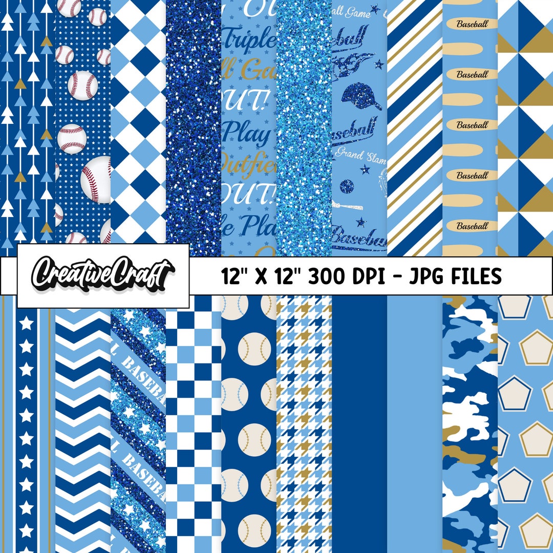 20 Baseball Sport Digital Papers 300 DPI Maximum Quality, Baseball ...