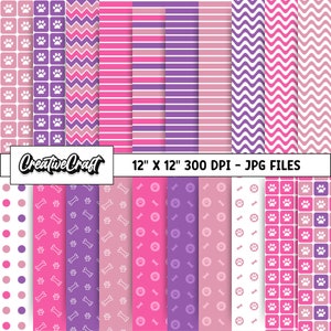 20 Puppies Patrol Digital Papers 300 DPI Maximum Quality, puppies patrol scrapbooking, puppies patrol papers designs, instant download