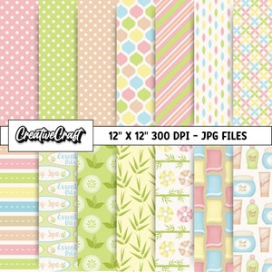 14 carte digitali per trattamenti termali 300 DPI massima qualità, scrapbooking spa, disegni di carta stampabile spa, download immediato