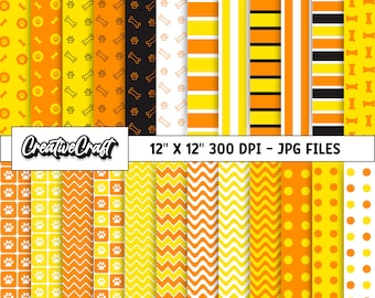 24 Puppies Patrol Digital Papers 300 DPI Maximum Quality, puppies patrol scrapbooking, puppies patrol papers designs, instant download
