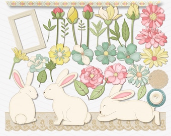 53 Clipart png Frühling 300 DPI Höchste Qualität, Clipart png Frühling, Clip Art png Frühling Designs, druckbare Frühling Hase Designs