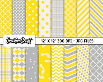 16 Baby Shower Digital Papers 300 DPI Highest Quality, baby shower scrapbooking, baby shower printables papers designs, instant download