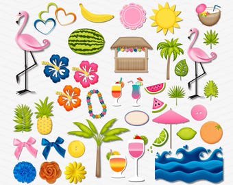 50 Clipart png flamingo 300 DPI Maximum Quality, clipart png summer, watermelon clip art png design, printable designs summer, flamingo png