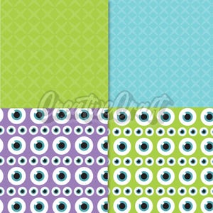 20 Monster Inc Digital Papers 300 DPI Maximum Quality, monster inc scrapbooking, monster inc printables papers designs, instant download image 6