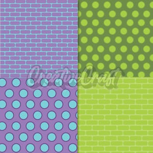 20 Monster Inc Digital Papers 300 DPI Maximum Quality, monster inc scrapbooking, monster inc printables papers designs, instant download image 3