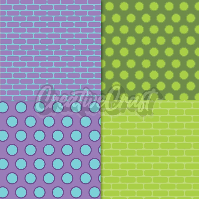 20 Monster Inc Digital Papers 300 DPI Maximum Quality, monster inc scrapbooking, monster inc printables papers designs, instant download image 3