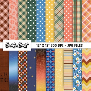 20 Papeles Digitales Fiesta Judia 300 DPI Máxima Calidad, scrapbooking hanukkah, diseños papeles imprimibles hanukkah, descarga instantánea