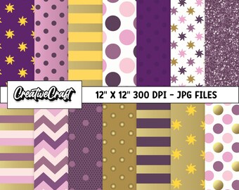 14 Princess Tangled Digital Papers 300 DPI Highest Quality, princess tangled scrapbooking, princess tangled papers designs, instant download