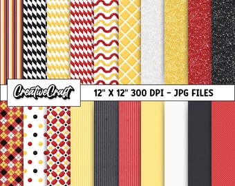 20 Papeles Digitales Mickey el Ratón 300 DPI Máxima Calidad, scrapbooking mickey, diseños papeles imprimibles mickey, descarga instantánea