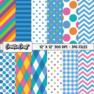 12 Baby Blue Digital Papers 300 DPI Maximum Quality, baby blue scrapbooking, baby blue printables papers designs, instant download