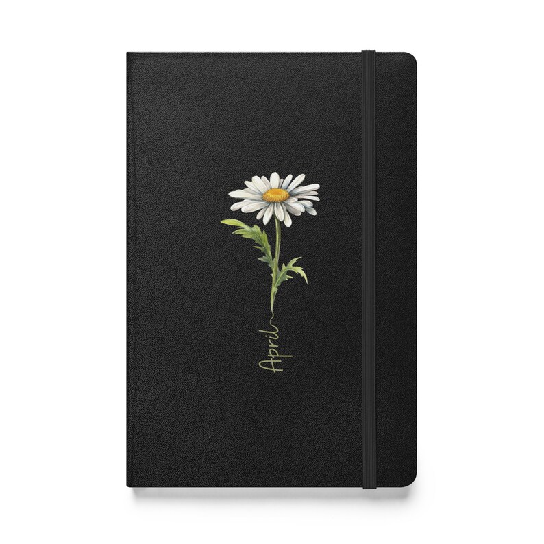 Notebook April April Birth Flower Hardcover Notebook Gift for Her Birthday, Bridesmaid ...