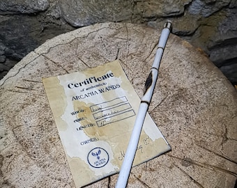 Enchanted Handcrafted Magic Wand – Premium Wooden Wand for Wizards, Cosplay, Rituals & Collectors – With Certificate of Authenticity