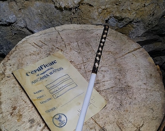 Enchanted Handcrafted Magic Wand – Premium Wooden Wand for Wizards, Cosplay, Rituals & Collectors – With Certificate of Authenticity