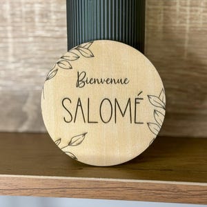 Personalized wooden birth announcement card - Baby name - Birth gift, Welcome card, Baby gift, Milestone card