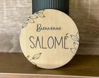 Personalized wooden birth announcement card - Baby name - Birth gift, Welcome card, Baby gift, Milestone card