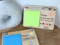Personalized gift for teachers, teaching assistants, nannies – Wooden sticky note holder with pen – End-of-school-year gift product logo