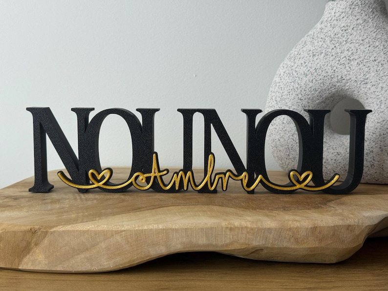 Personalized Nanny Sign with Name - Choice of Colors - End-of-Year Gift for Nanny/Auntie image 2