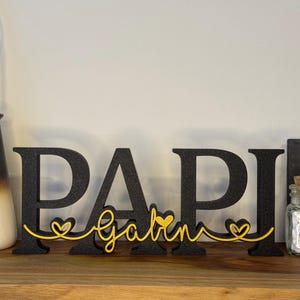 Grandpa Grandpa Gift + Personalized Child's Name - Choice of Colors - Grandpa Grandpa Gift for Father's Day and Grandfathers - Decorative Letters