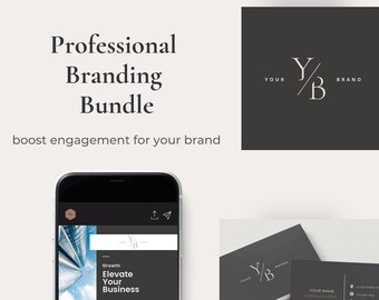 Professional Branding Bundle Set for Business Growth, Digital Editable Templates for Real Estate, Capital Markets, Personal Designs