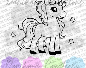 Unicorn Paint Your Own Cookie, Paint Your Own PNG, PYO Cookie PNG, Custom pyo png, Paint Your Own Little Unicorn, Custom pyo Unicorn